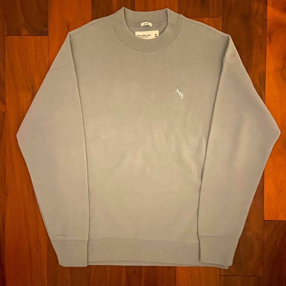 A&F relaxed green-grey sweatshirt